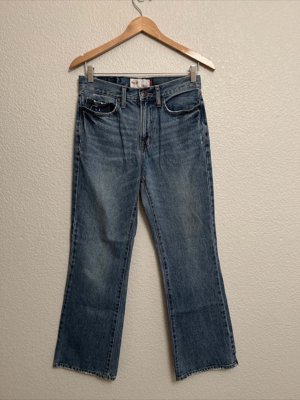 Vintage Mossimo Blue Jeans Bootcut 100% Cotton Mom High Waisted Boho 90s 30x29.5